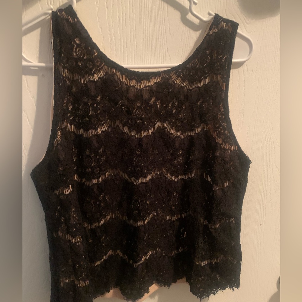 Black lace top